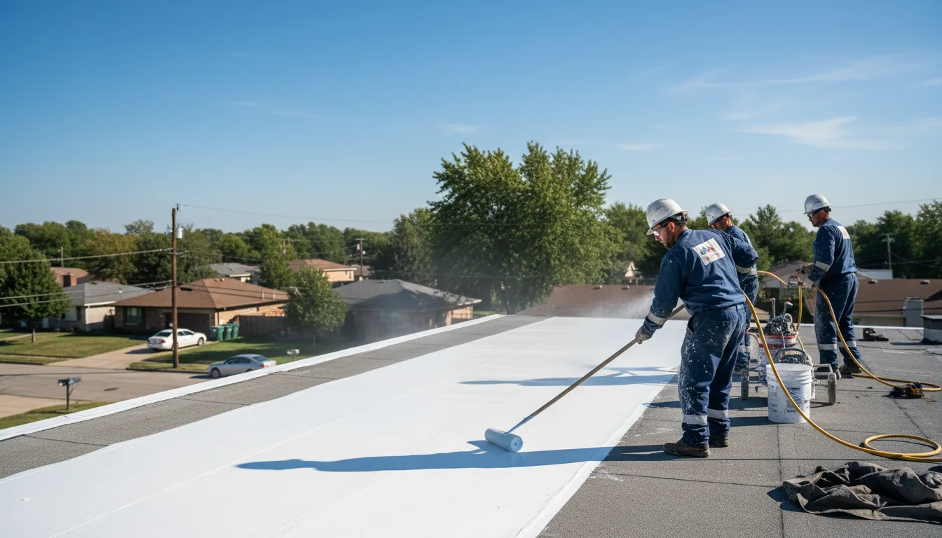 Commercial roof coating in Morrison, IL near me
